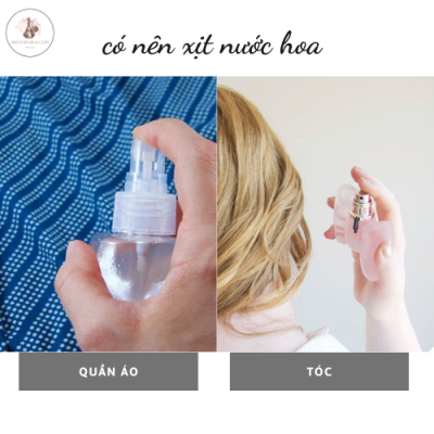 Có nên xịt nước hoa lên quần áo