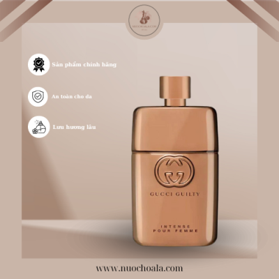 nước hoa mùi gỗ cho nữ: gucci guilty pourr femme