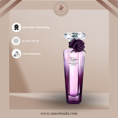 nước hoa mùi gỗ cho nữ: Lancôme Trésor Midnight Rose Eau de Parfum