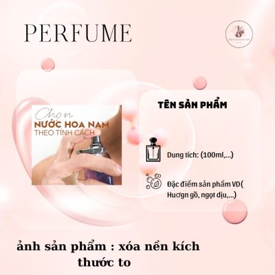 chọn nước hoa nam theo tính cách